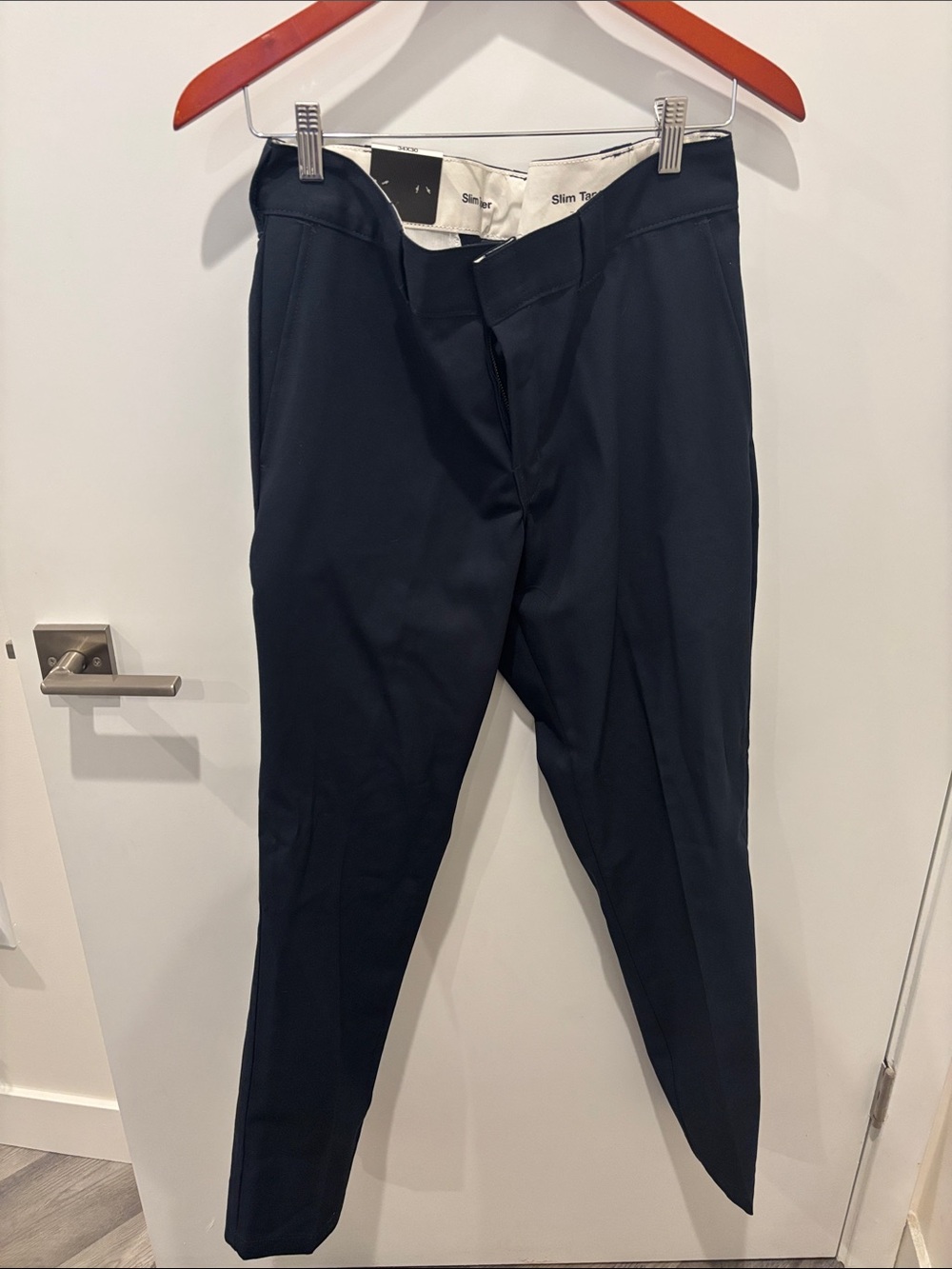 Slim Fit Men's 34x30 Dress Pants - Navy
